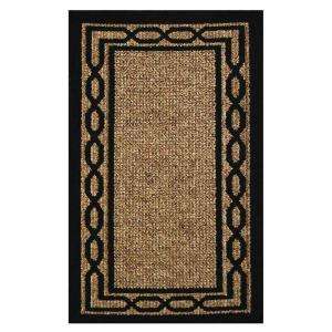   ft. 6 in. x 3 ft. 10 in. Twine Border Accent Rug 259983 at The Home