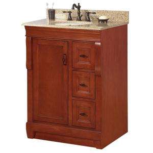 Foremost Naples 25 in. W x 22 in. H Vanity in Warm Cinnamon with 