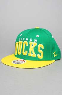 Capital Sportswear The Oregon Superstar Snapback Hat in Green Yellow 