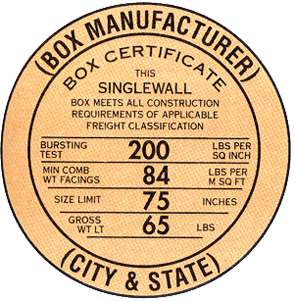 Box Makers Certificate (BMC)