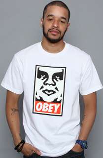 Obey The Obey Icon Standard Issue Basic Tee in White  Karmaloop 