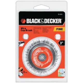 BLACK & DECKER 3 in. Wire Cup Brush 70 610 