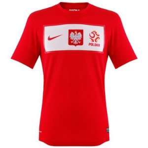 Nike Polen Auswärts Trikot Herren EM2012 Farbe rot/weiß  
