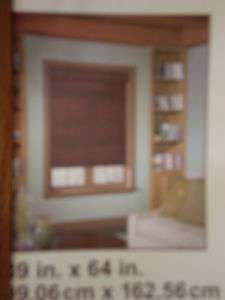 Privacy Matchstick Roman Shade 39x 64 New  