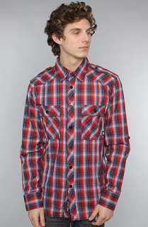 Dissizit The DZT Military Buttondown Shirt in Red Blue Plaid 
