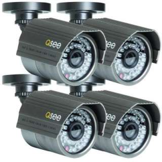 SEE 500 TVL CCD Bullet Shaped Surveillance Cameras   4 Pack 