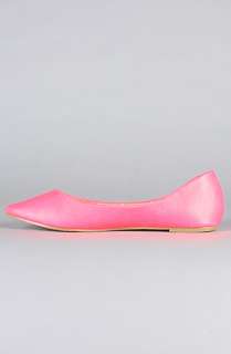 Sole Boutique The Vienna Flat in Neon Fuchsia  Karmaloop 