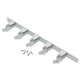   17 in. Wall Mounted Spring Storage Clip Bar 01147 