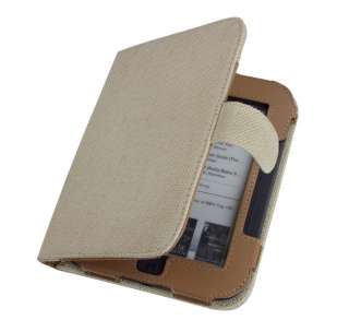 Cover Up Nook Touch Reader Hemp Case   Sahara Brown  