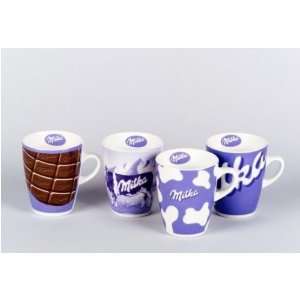 4er SET POS Milka Becher  Küche & Haushalt