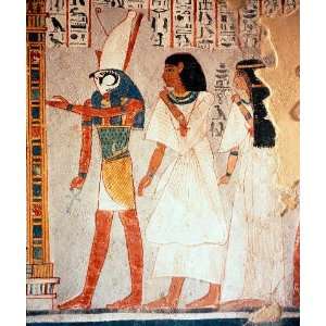   Ägyptische Malerei Dra Abu l Naga (Ägypten), Grab / Horus 59 x 70