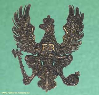 preußischer Adler Wappen Handarbeit Messing Geschenk  