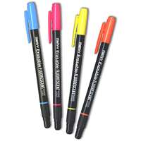 ERASABLE FLOURESCENT MARKERS, HIGHLIGHTERS   ASSORTED  