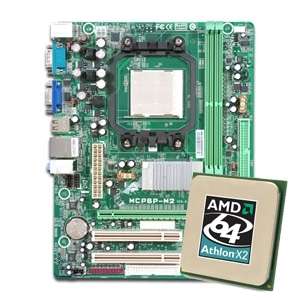 Biostar MCP6P M2 Motherboard & AMD Athlon 64 X2 5200+ OEM Processor 