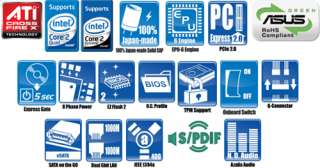 Asus P5Q E Green Motherboard   Intel P45, Socket 775, ATX, Audio, PCI 