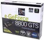 EVGA GeForce 8800 GTS Superclocked Video Card   640MB GDDR3, PCI 