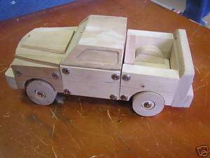 Outstanding WOOD TOY PICK UP TRUCK 2005 Planet Toys Inc  