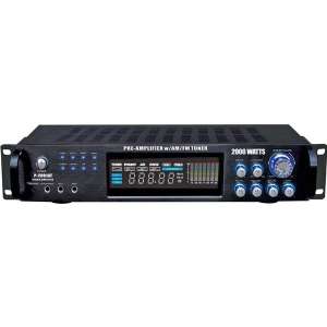 Pyle P2001AT 2000 Watt Hybrid Pre Amplifier With AM/FM Tuner at 