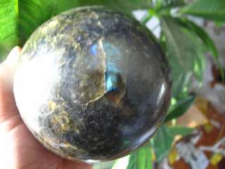   NATURAL Labradorite Crystal sphere ball Orb Gem Stone 6.55lb  