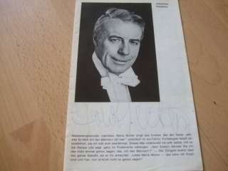 Johannes Heesters Programmheft 1970/1971 Originalunterschrift in 