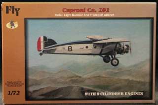 72 Fly Models CAPRONI Ca 101 Italian Light Bomber  