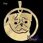 gold pug jewelry  