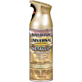 Universal 12 oz. Gloss Metallic Pure Gold All Surface Aerosol Paint 