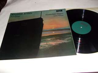 UK STEREO ARGO LP Britten Part Songs Elizabethan NM  