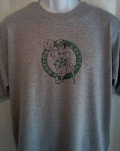 Boston CELTICS 1970s Throwback Logo NBA T Shirt Medium  