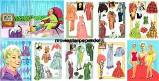 SALE VINTAGE KIM NOVAK PAPER Doll REPRO FREE S&H W/2  