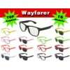 Nerd Sonnenbrille im Wayfarer Stil Retro Brille Rahmen und Bügel 