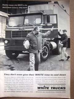 1963 WHITE Heavy Duty Trucks Truck Ad  