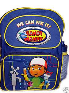 Disney Handy Manny Tools Backpack Bag Tote Bottle NEW  