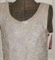 NWT SCALA BEADED 2PC WEDDING EVENING PARTY DRESS PS NEW  