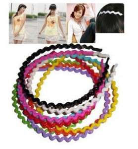 Sweet Multicolor Acrylic Wave Girls hair band headbands  