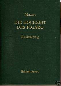 MOZART Die Hochzeit des Figaro Noten für Klavier Klavierauszug Leinen 