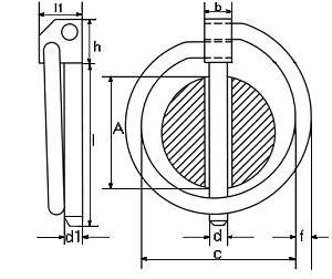 Klappsplinte   Klappstecker 8,0mm   verzinkt   50 Stück  