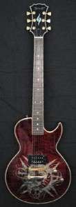 Spear SHL1Q Quilted Evil Monkey Red Electric Guitar NEW  