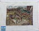 VINTAGE TRAMME TYPE NEEDLEPOINT CANVAS TAPESTRY BY SCOVILL DRITZ 