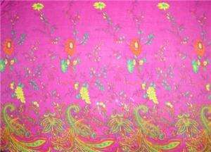 YDS STRETCH RAYON JERSEY GORGEOUS PAISLEY BORDERS  