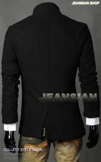 3mu Mens Designer Double Breasted Slim Fit Jacket Blazer Tops Coats 