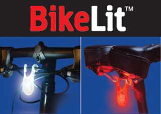 NEW Bike Bicycle HeadLight LED Tail Light Marker Set  