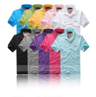 C83015 Short Sleeve Casual Lapel Polo Shirt T Shirts  