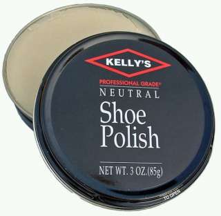 KELLYS Professional Wax Shoe Polish 6 Colors   3.0 oz.  