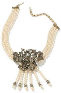 Heidi Daus Dramatic Decollete 3 Row Drop Necklace   New with tags 
