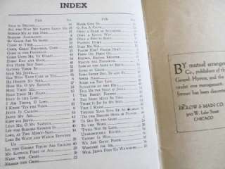 1921 Vintage Fanny Crosby Memorial Song Book of Gospel Hymns 