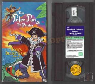 FOX Peter Pan & Pirates Hooks Deadly Game Part II VHS  