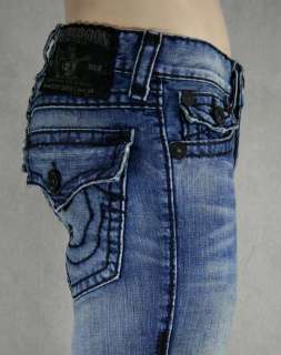 True Religion Jeans Mens RICKY Super T calvary Black STITCH 24859BKT2 