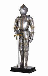 Suit of Armor Royal Knight Standing Guard Large Statue  