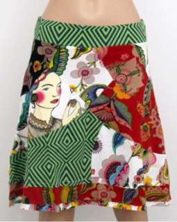 NEW Desigual 2012 Spring Summer Collection TUMULTO Skirt 21F2772 *S M 